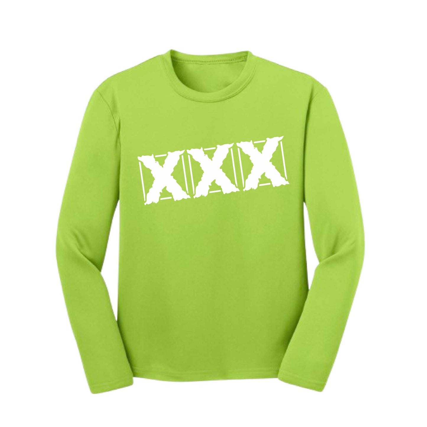 3 Strikes | Youth Long Sleeve Baseball Performance T-Shirts | 100% Polyester