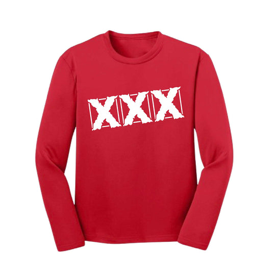 3 Strikes | Youth Long Sleeve Baseball Performance T-Shirts | 100% Polyester