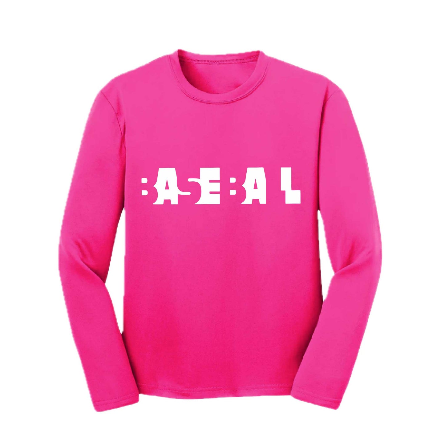 Change Up | Youth Long Sleeve Baseball Performance T-Shirts | 100% Polyester