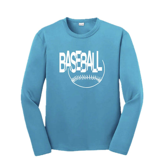 Clean Up | Youth Long Sleeve Baseball Performance T-Shirts | 100% Polyester