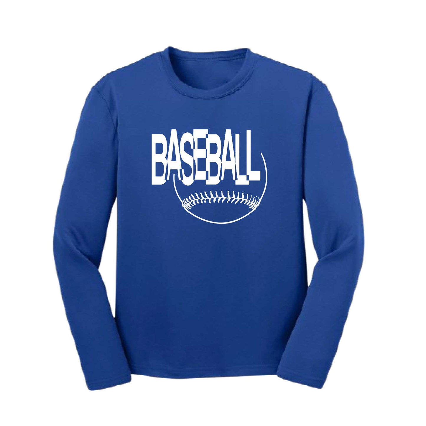 Clean Up | Youth Long Sleeve Baseball Performance T-Shirts | 100% Polyester