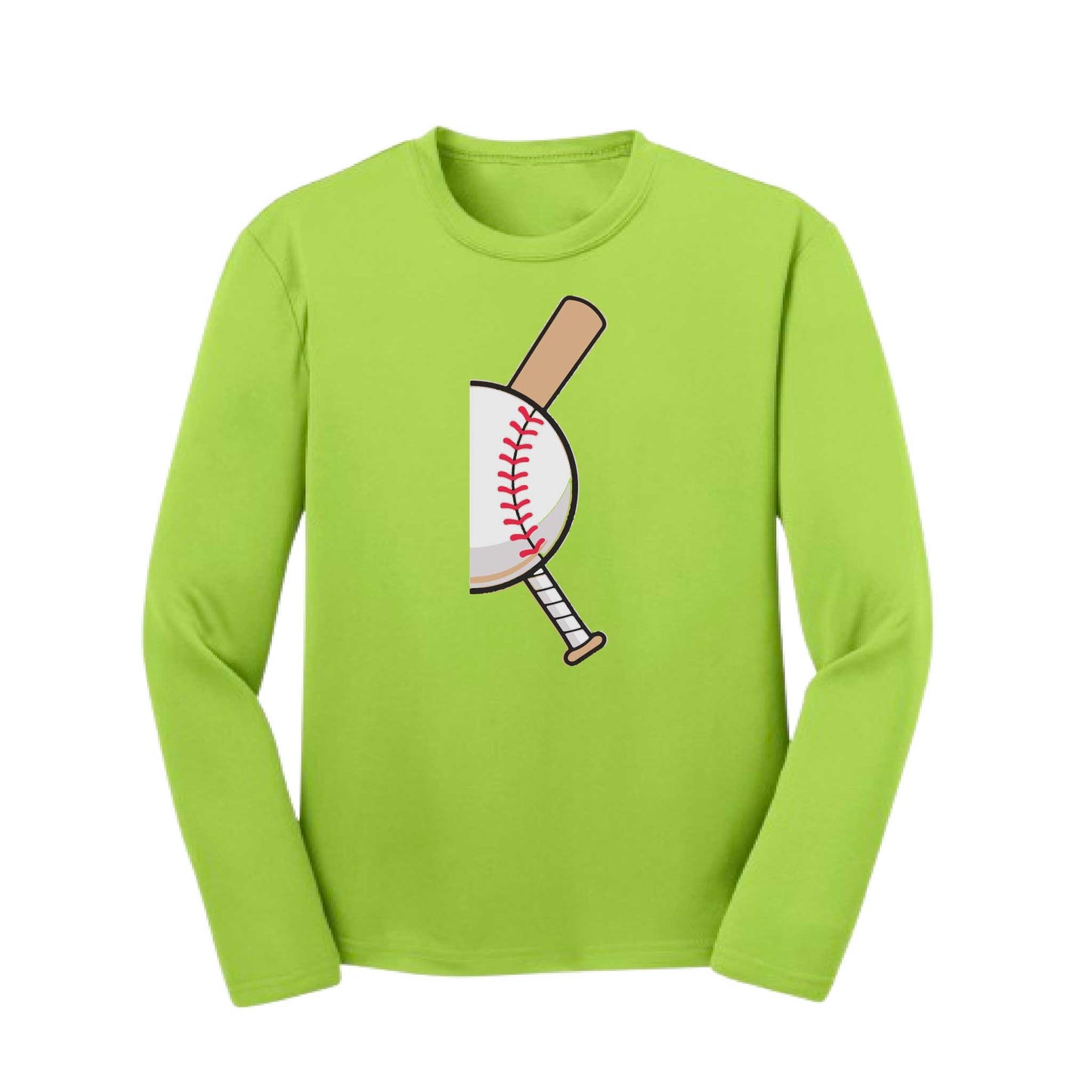 Curveball | Youth Long Sleeve Baseball Performance T-Shirts | 100% Polyester