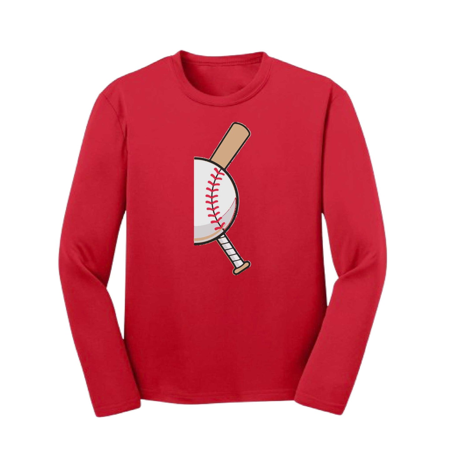 Curveball | Youth Long Sleeve Baseball Performance T-Shirts | 100% Polyester