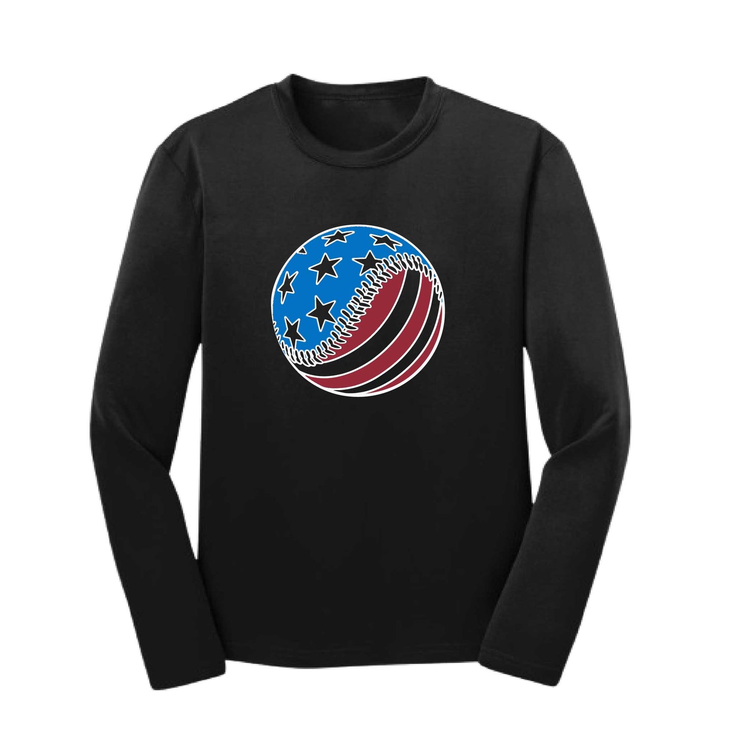 Fastball | Youth Long Sleeve Baseball Performance T-Shirts | 100% Polyester