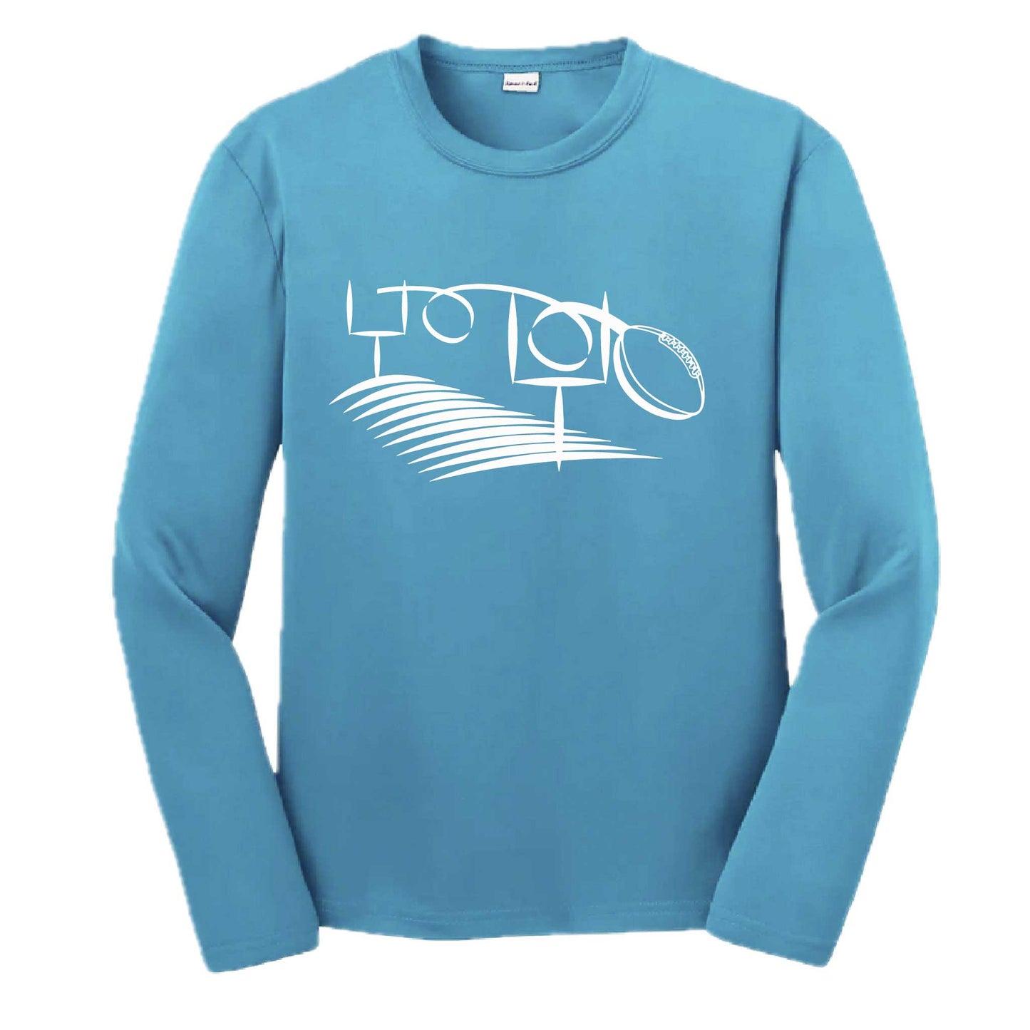 Football Field Goal | Youth Long Sleeve Football T-Shirts | 100% Polyester