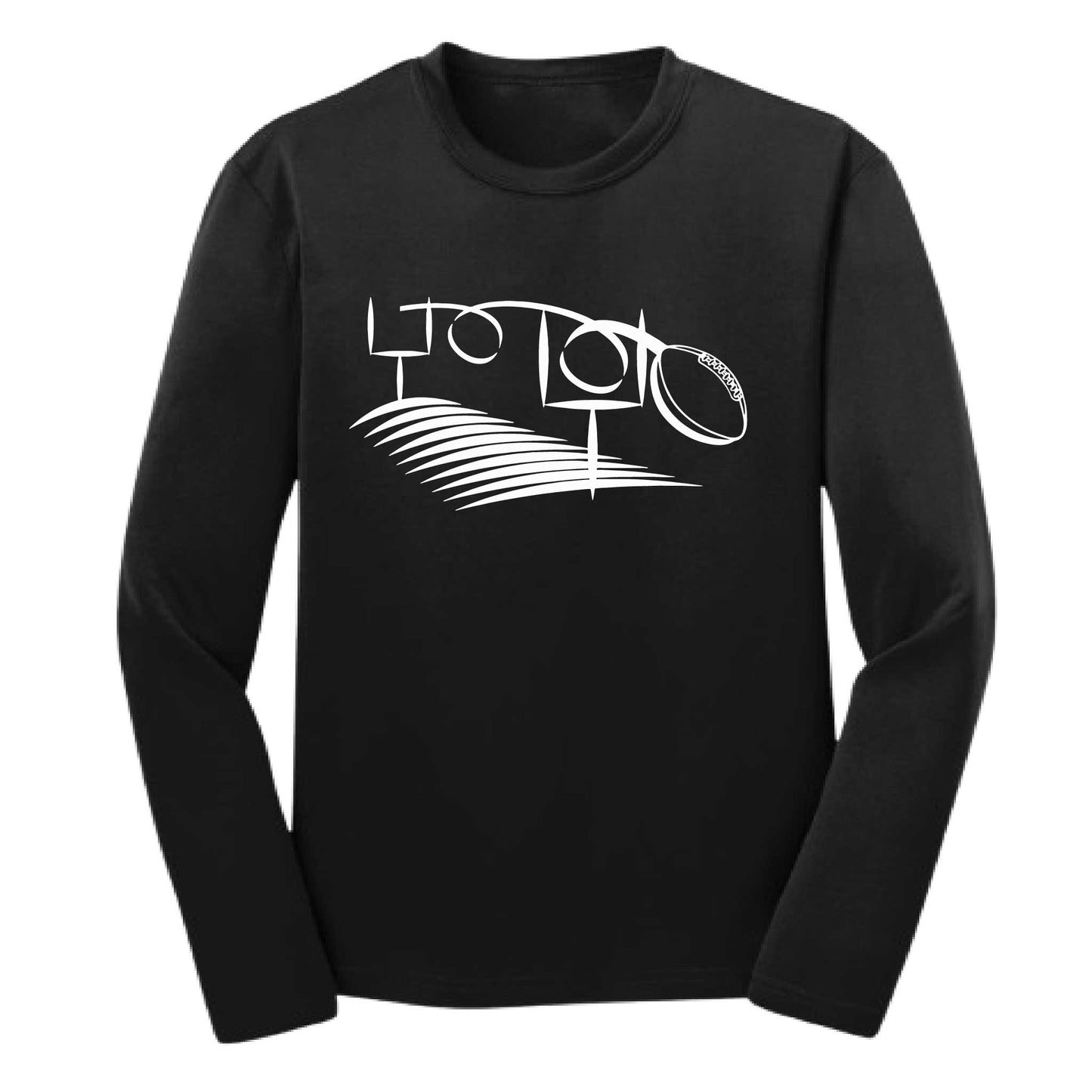 Football Field Goal | Youth Long Sleeve Football T-Shirts | 100% Polyester