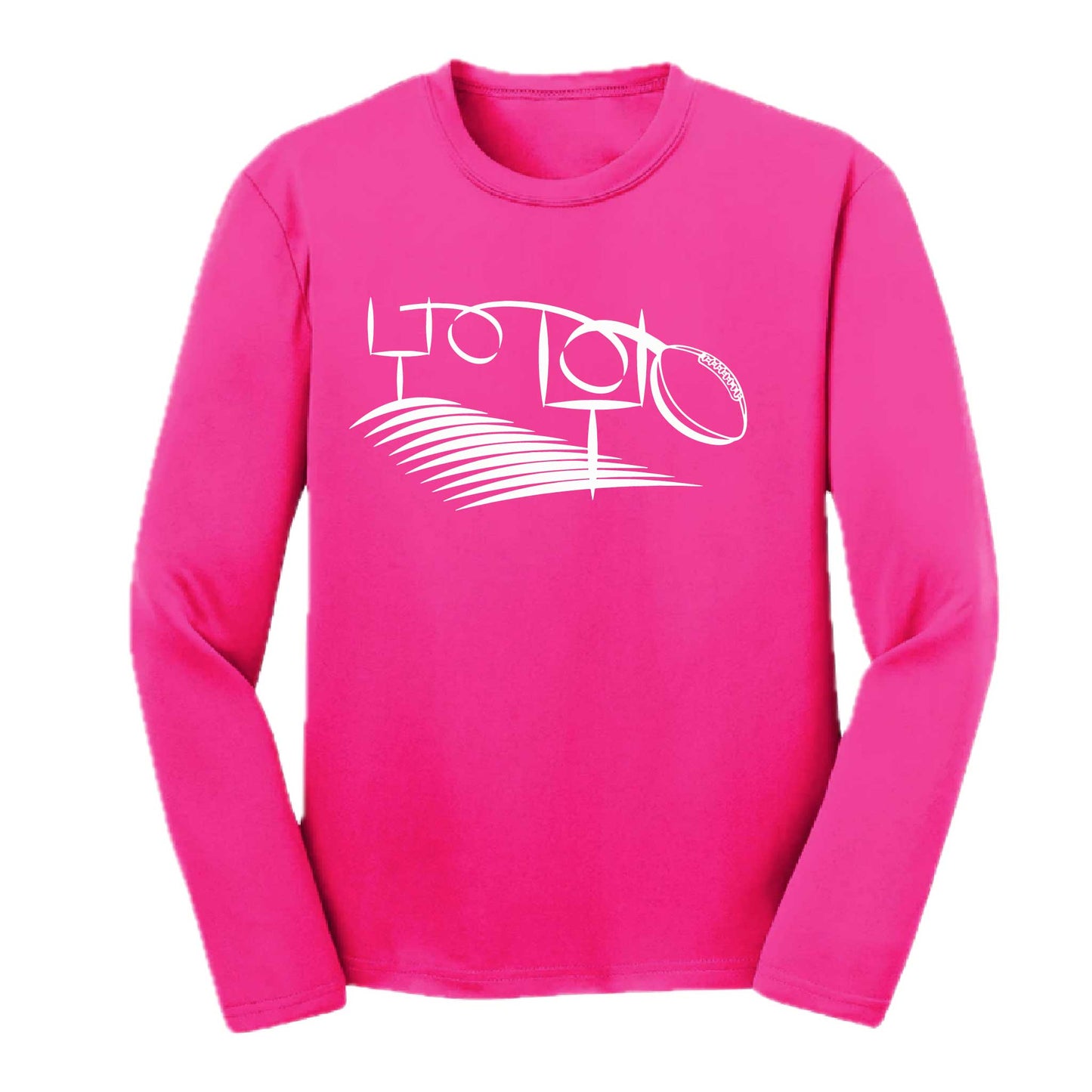 Football Field Goal | Youth Long Sleeve Football T-Shirts | 100% Polyester