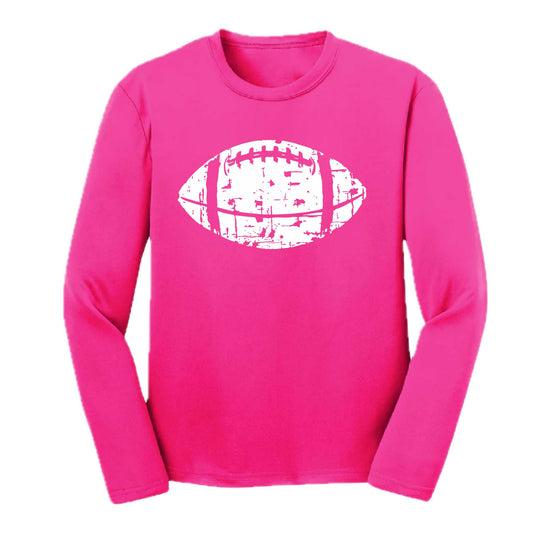 Football Scramble | Youth Long Sleeve Football T-Shirts | 100% Polyester