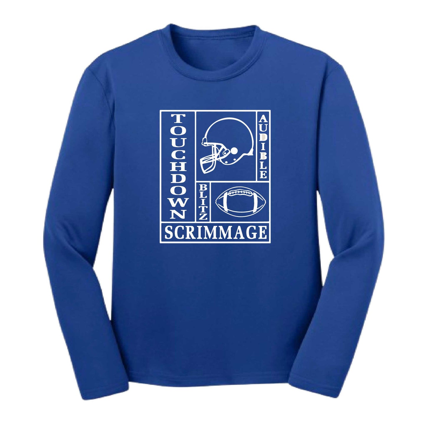 Football Zone | Youth Long Sleeve Football T-Shirts | 100% Polyester