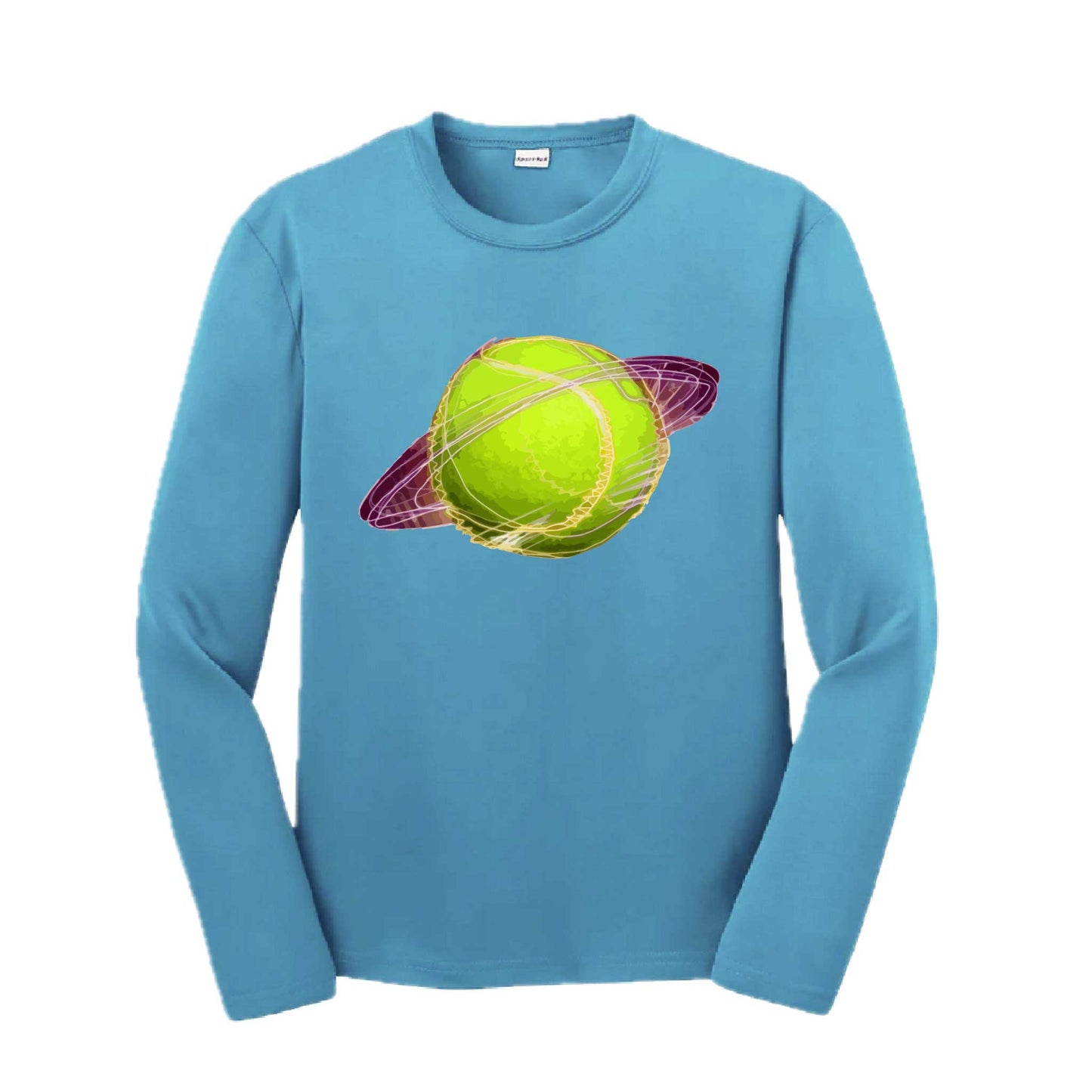Galactic Tennis| Youth Long Sleeve Tennis Performance T-Shirts | 100% Polyester