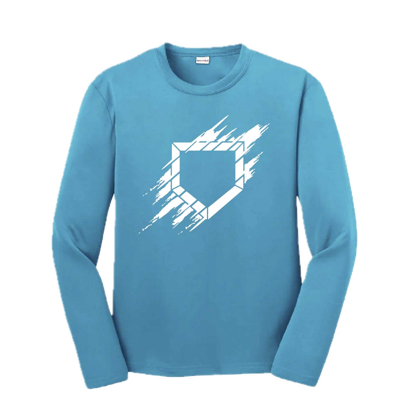 Home Plate | Youth Long Sleeve Baseball Performance T-Shirts | 100% Polyester