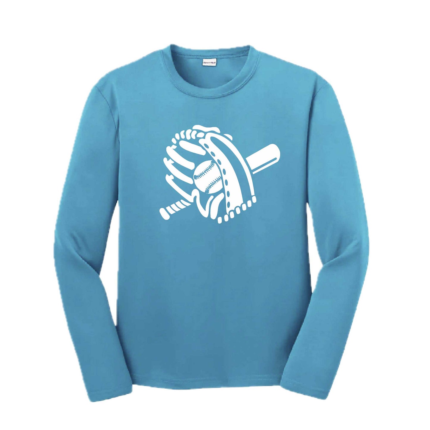 Baseball MItt | Youth Long Sleeve Baseball Performance T-Shirts | 100% Polyester