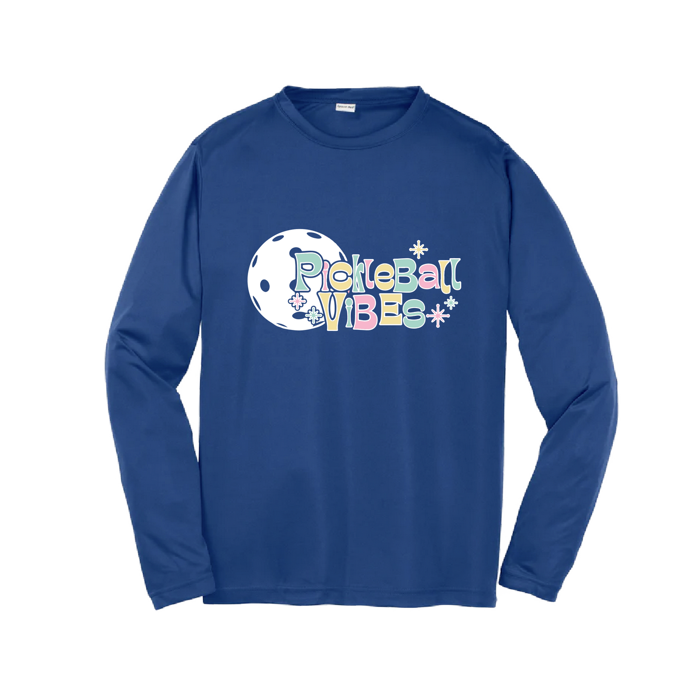 Pickleball Vibes | Youth Long Sleeve Pickleball Shirts | 100% Polyester