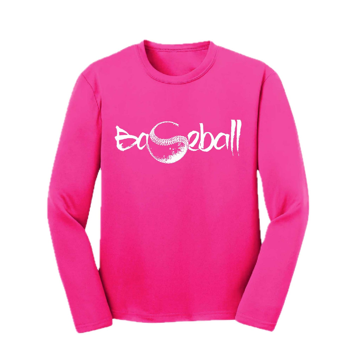 Pitch Perfect | Youth Long Sleeve Baseball Performance T-Shirts | 100% Polyester