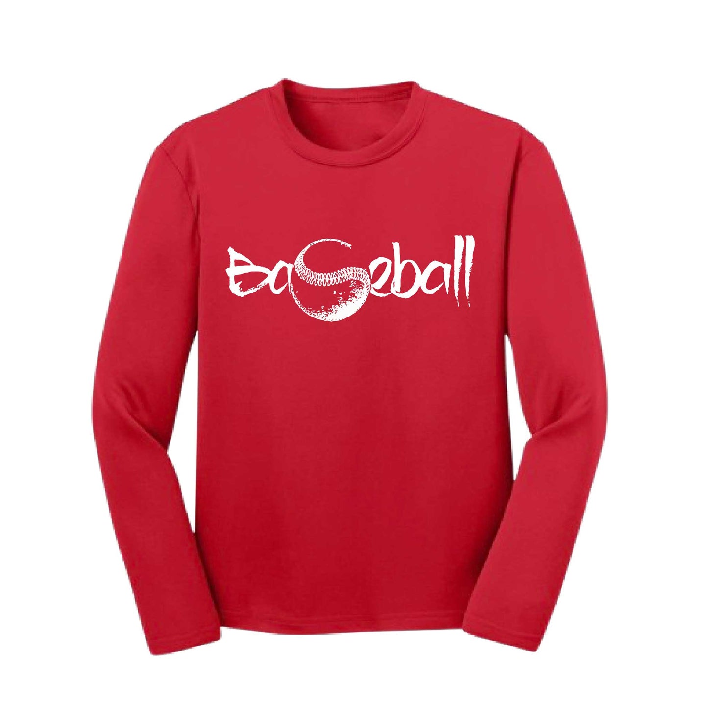 Pitch Perfect | Youth Long Sleeve Baseball Performance T-Shirts | 100% Polyester