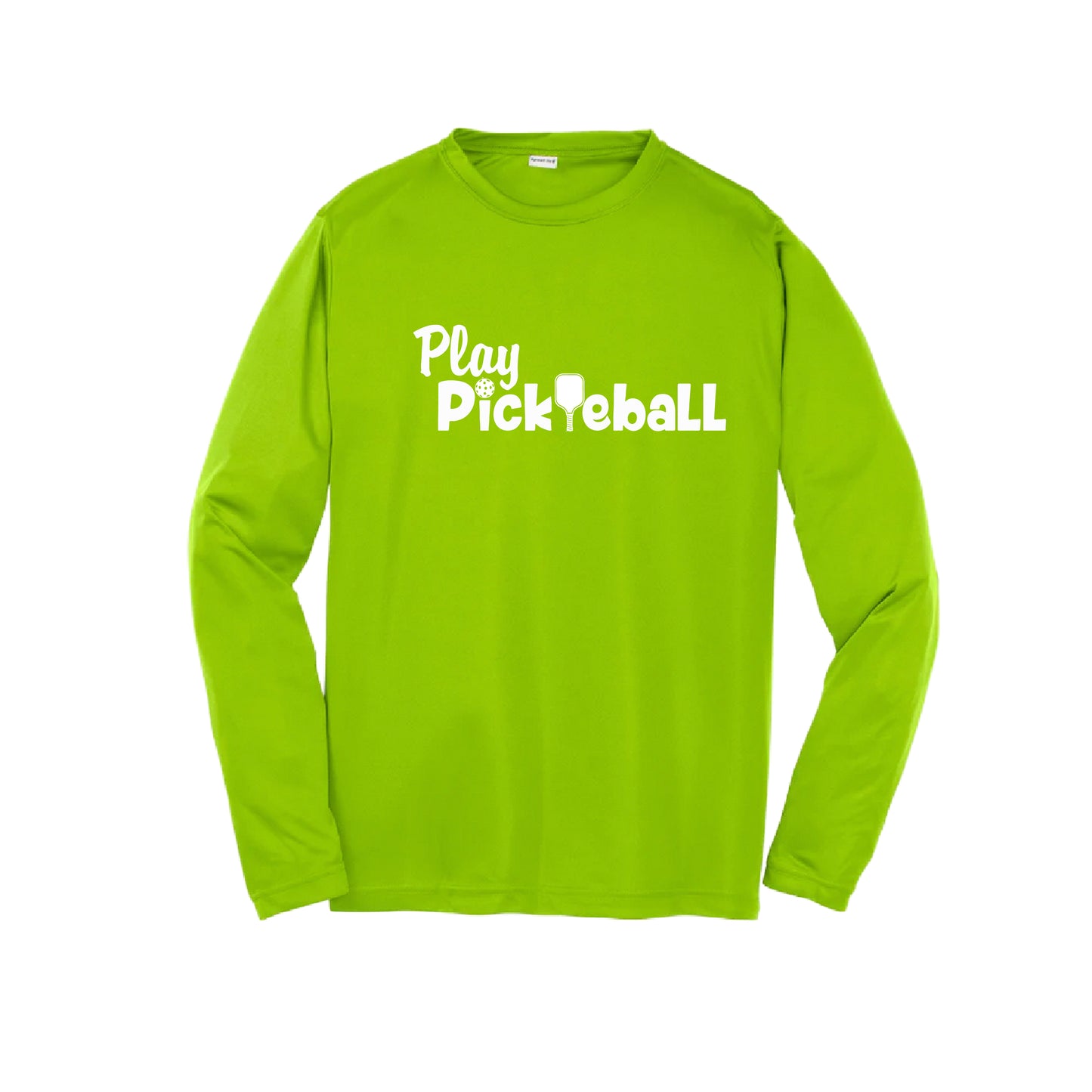 Play Pickleball | Youth Long Sleeve Athletic Pickleball Shirt | 100% Polyester
