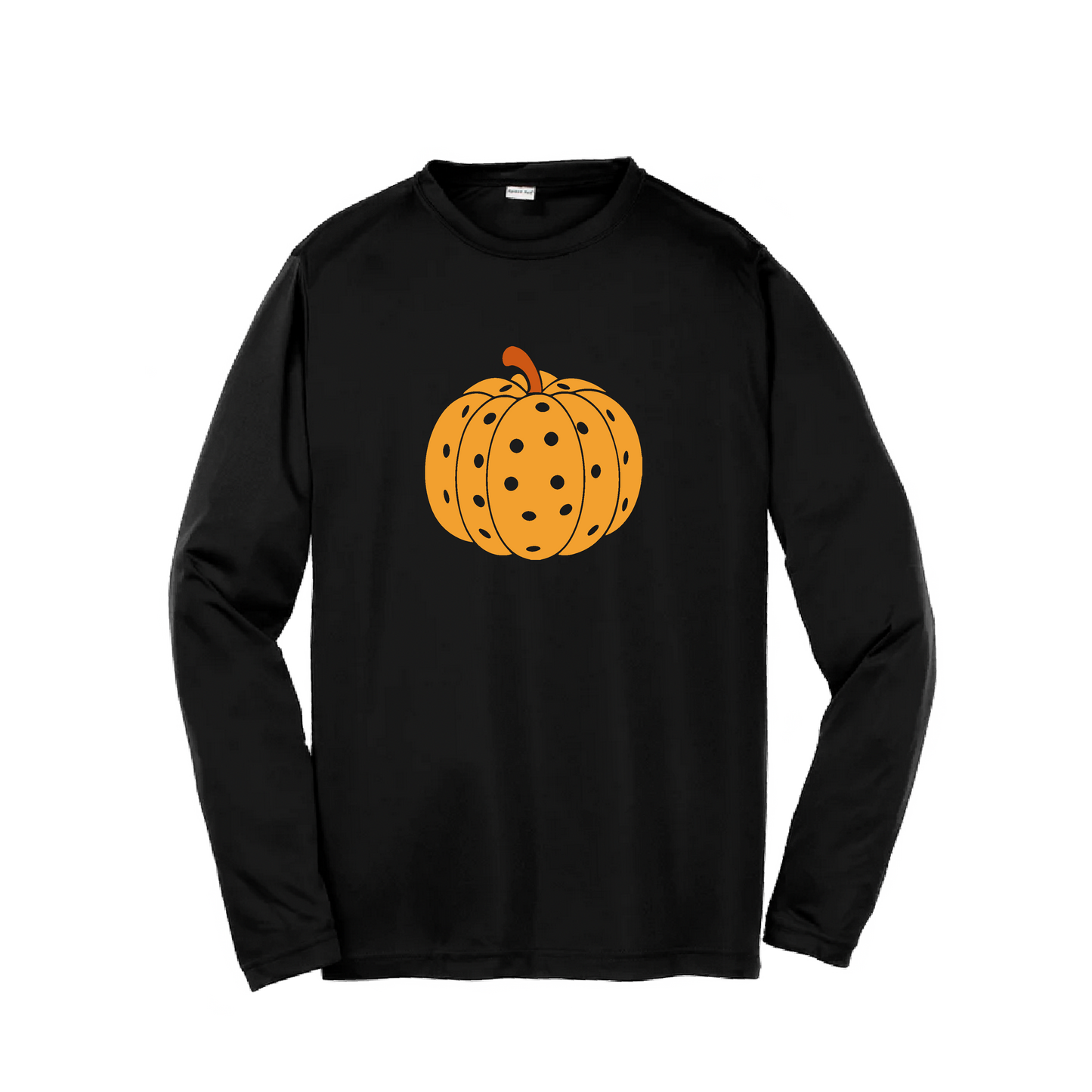 Pumpkin Pickleball | Youth Long Sleeve Pickleball Shirts | 100% Polyester