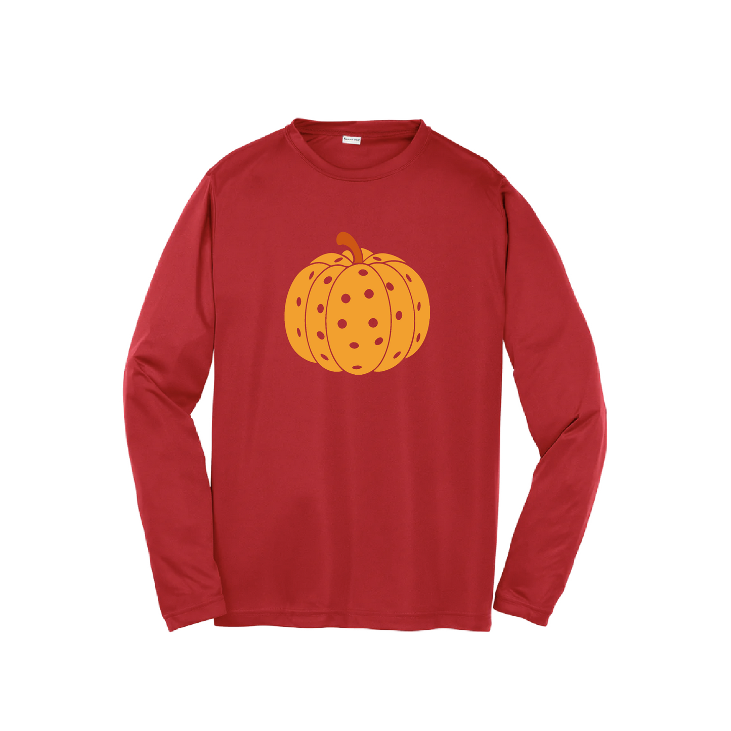 Pumpkin Pickleball | Youth Long Sleeve Pickleball Shirts | 100% Polyester