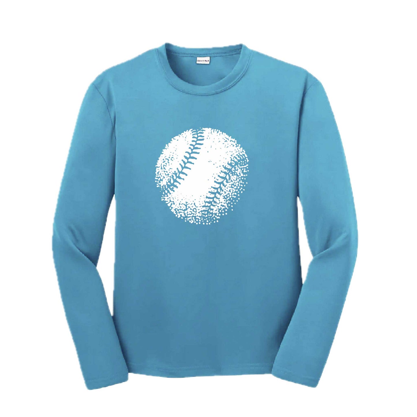 Retro Baseball | Youth Long Sleeve Baseball Performance T-Shirts | 100% Polyester