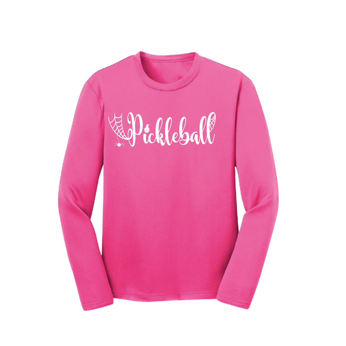 Spider Pickleball | Youth Long Sleeve Pickleball Shirts | 100% Polyester