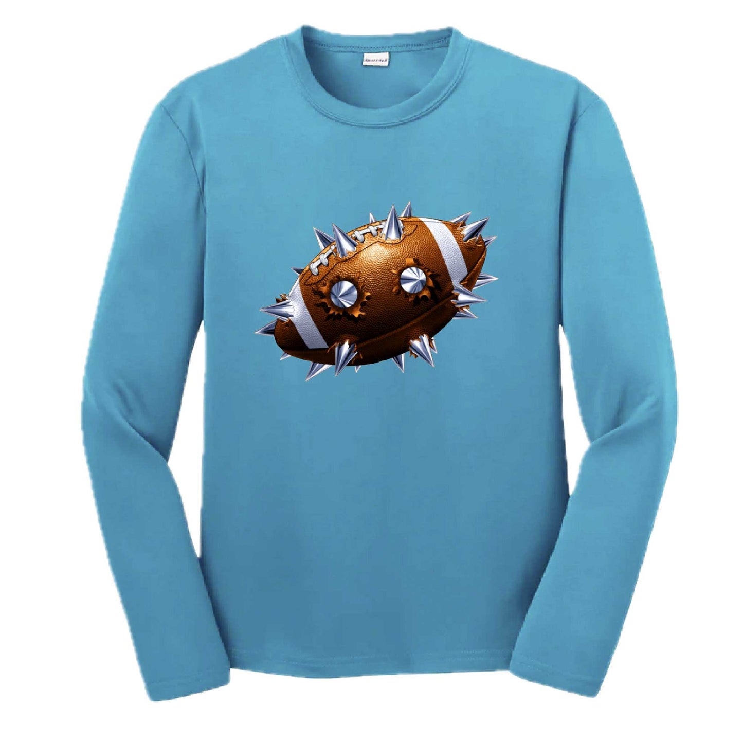 Spiked Football | Youth Long Sleeve Football T-Shirts | 100% Polyester