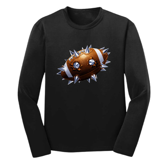 Spiked Football | Youth Long Sleeve Football T-Shirts | 100% Polyester