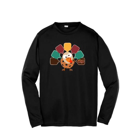 Turkey Pikcleball | Youth Long Sleeve Pickleball Shirts | 100% Polyester