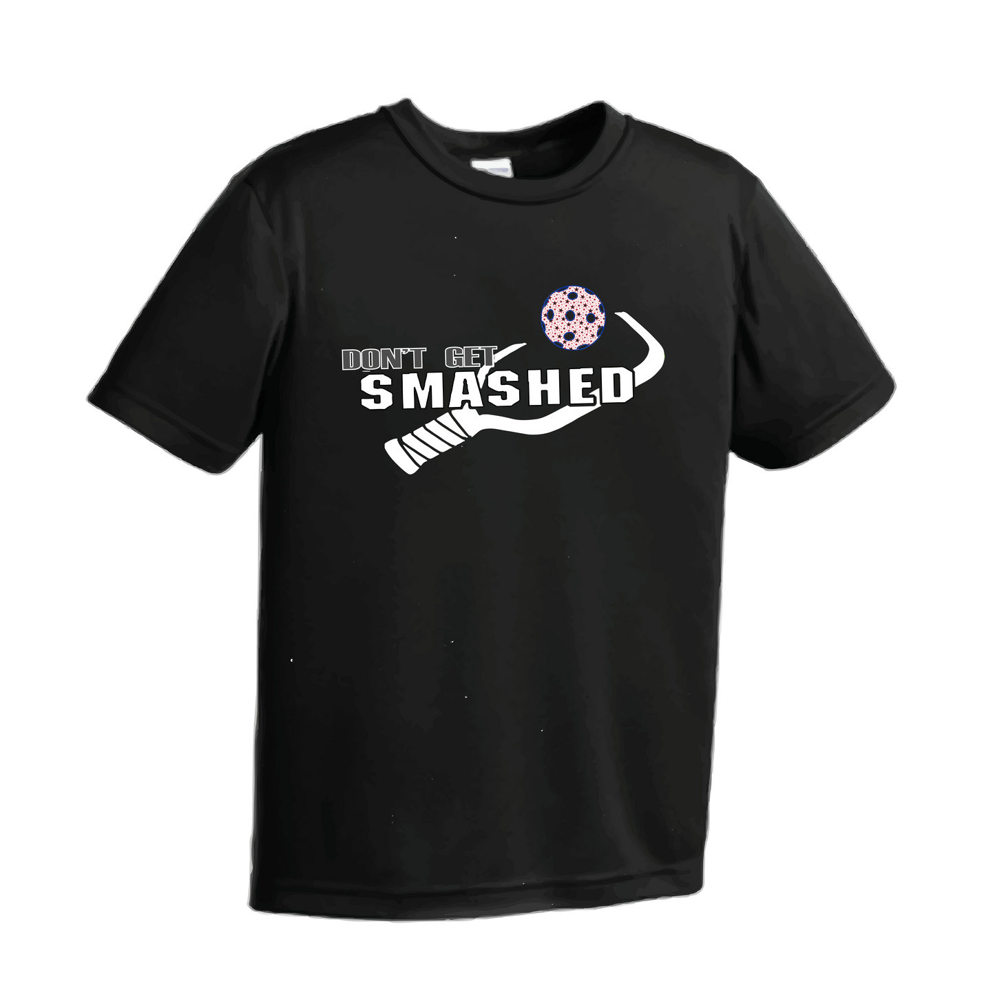 Don't Get Smashed (Patriotic Stars Pickleball) | Youth Short Sleeve Athletic Shirt | 100% Polyester