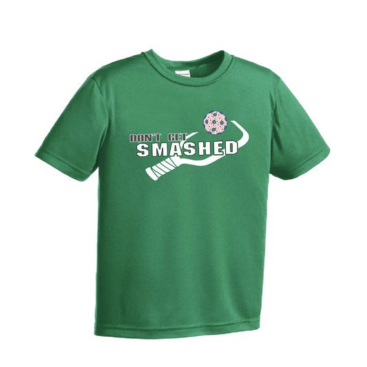 Don't Get Smashed (Patriotic Stars Pickleball) | Youth Short Sleeve Pickleball Shirts | 100% Polyester