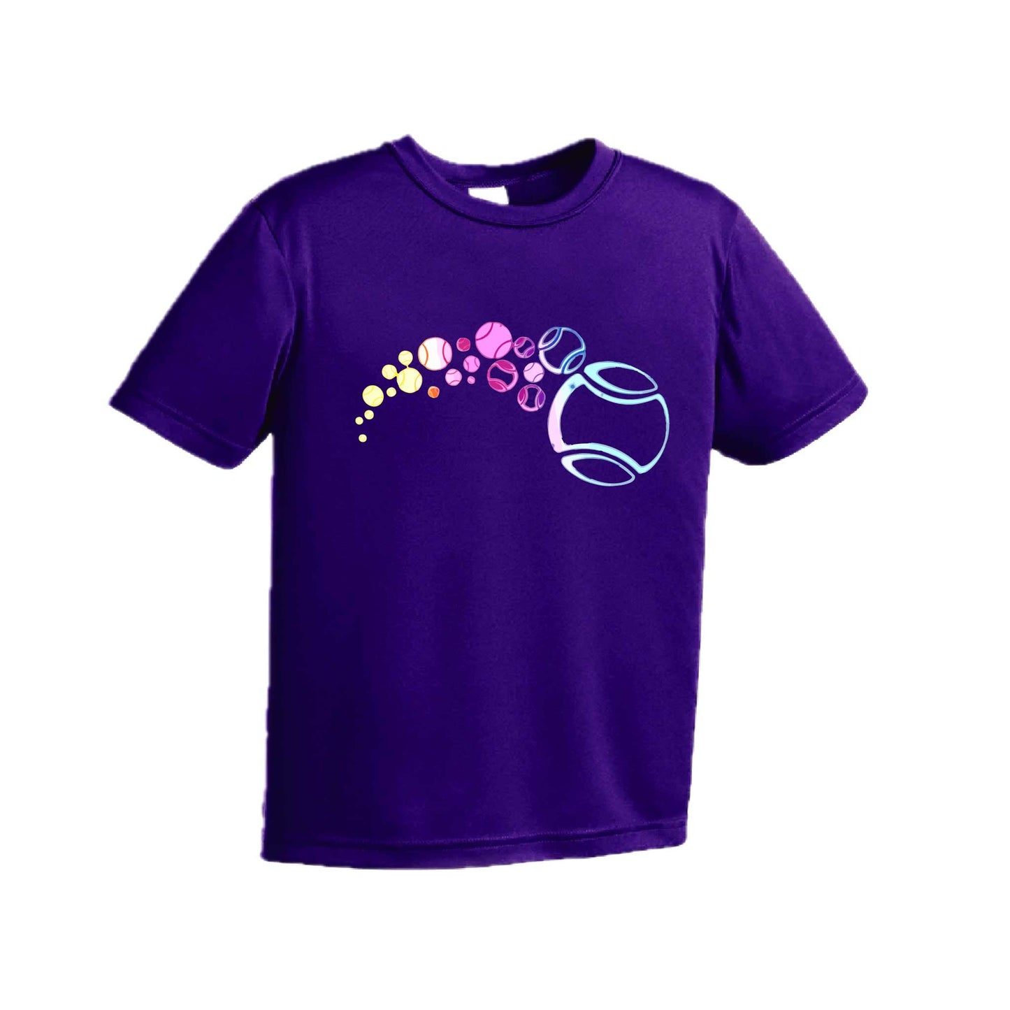 Tennis Focus | Youth Short Sleeve Tennis Performance T-Shirts | 100% Polyester