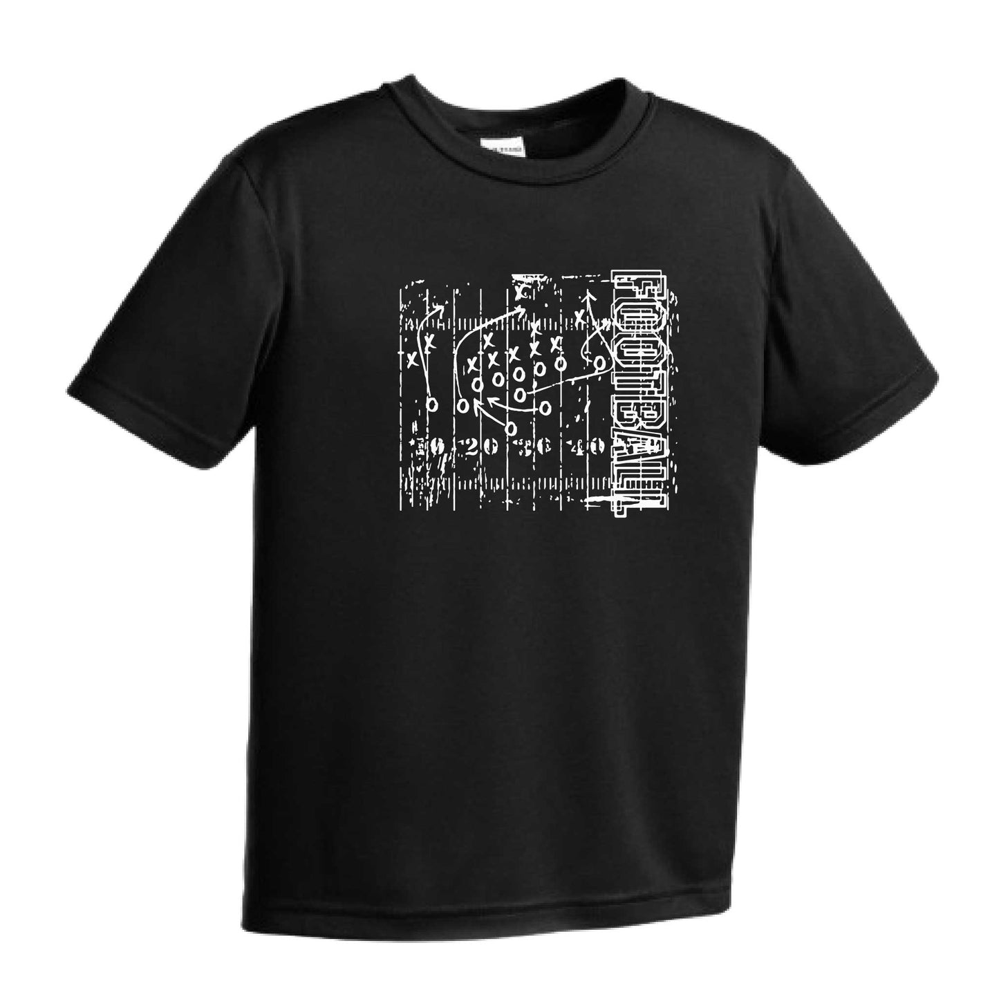 Football Field | Youth Short Sleeve Football T-Shirts | 100% Polyester