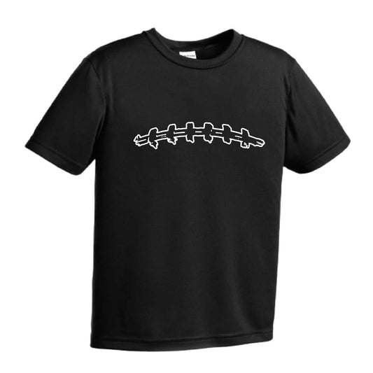 Football Laces | Youth Short Sleeve Football T-Shirts | 100% Polyester