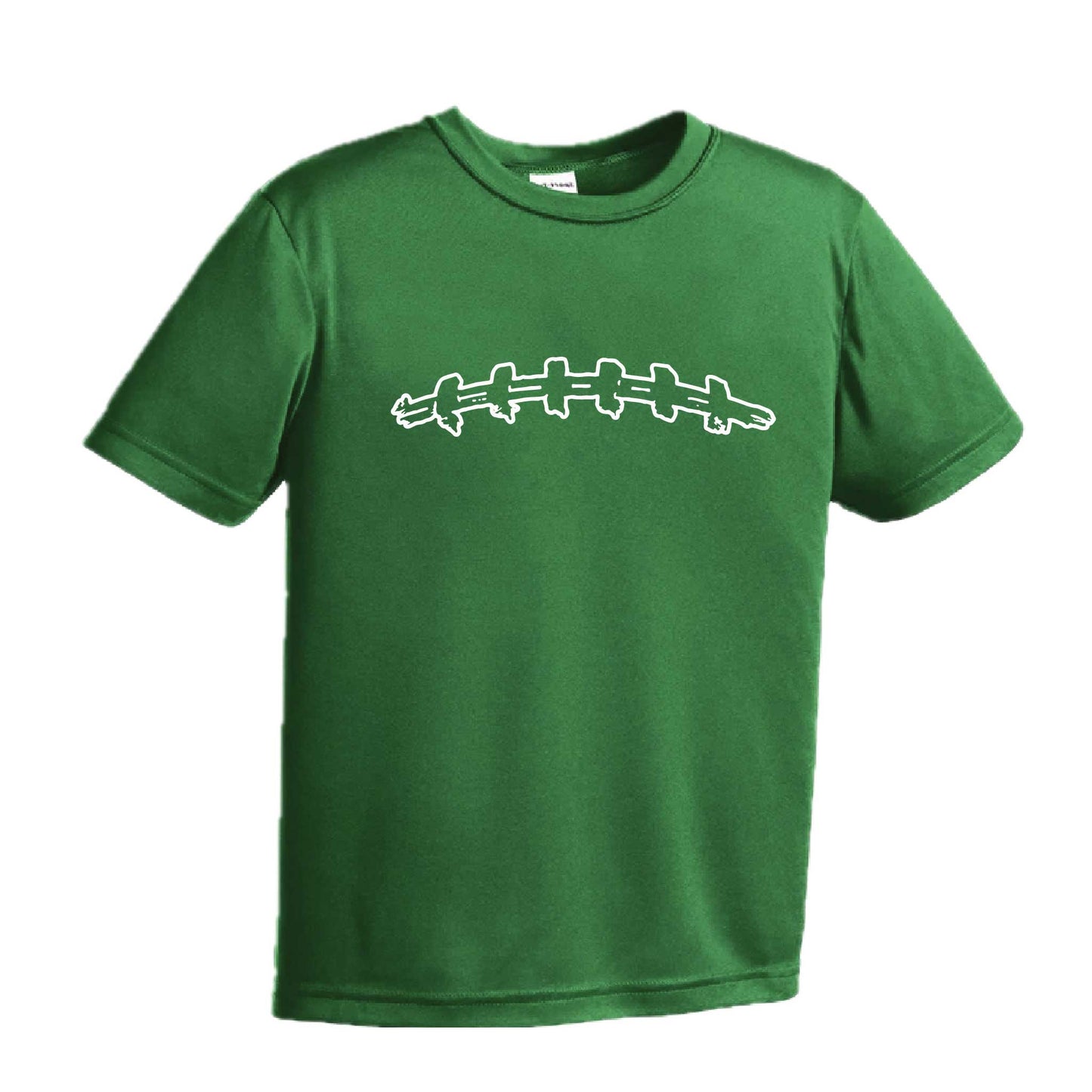 Football Laces | Youth Short Sleeve Football T-Shirts | 100% Polyester