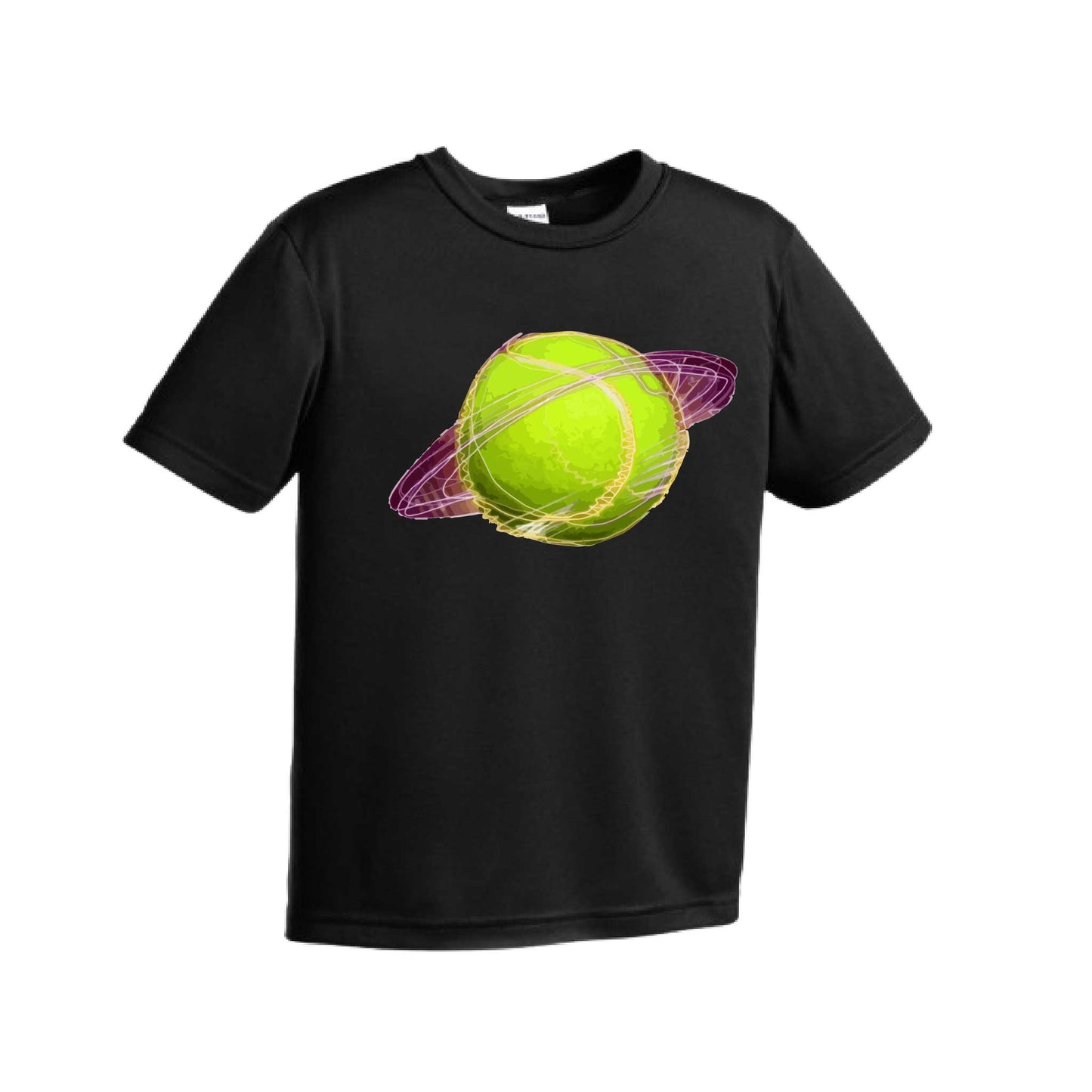 Galactic Tennis | Youth Short Sleeve Tennis Performance T-Shirts | 100% Polyester