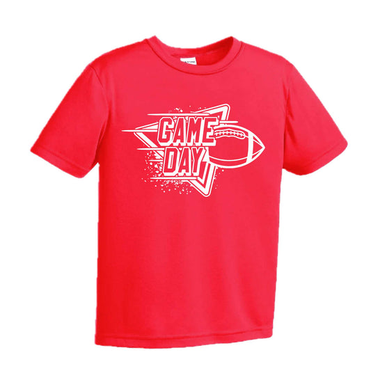 Football Game Day | Youth Short Sleeve Football T-Shirts | 100% Polyester