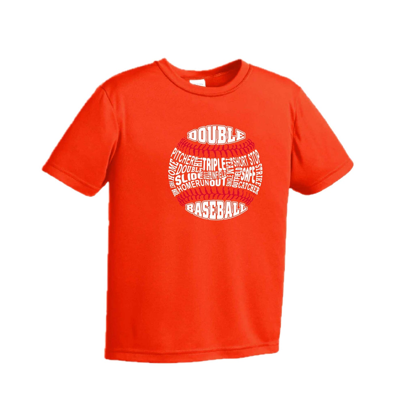 Grand Slam | Youth Short Sleeve Baseball Performance T-Shirts | 100% Polyester