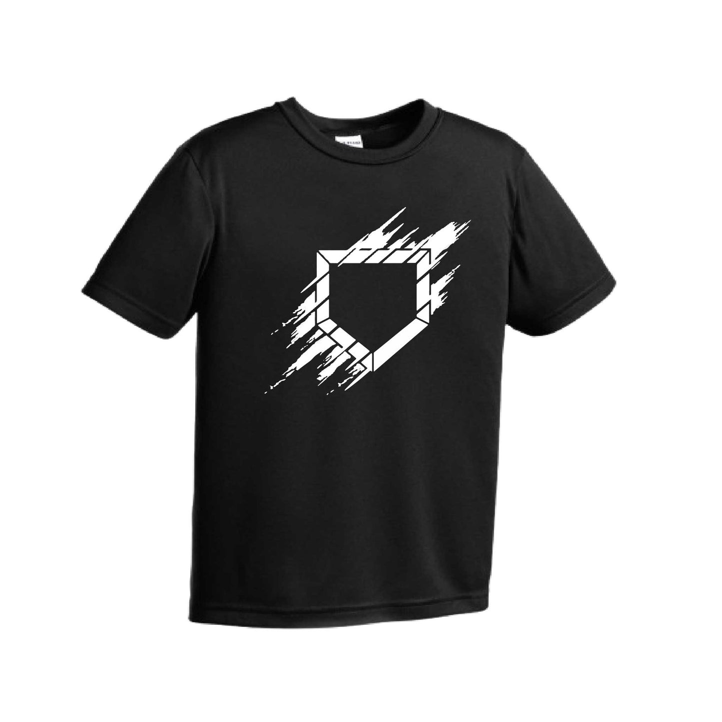 Home Plate | Youth Short Sleeve Baseball Performance T-Shirts | 100% Polyester