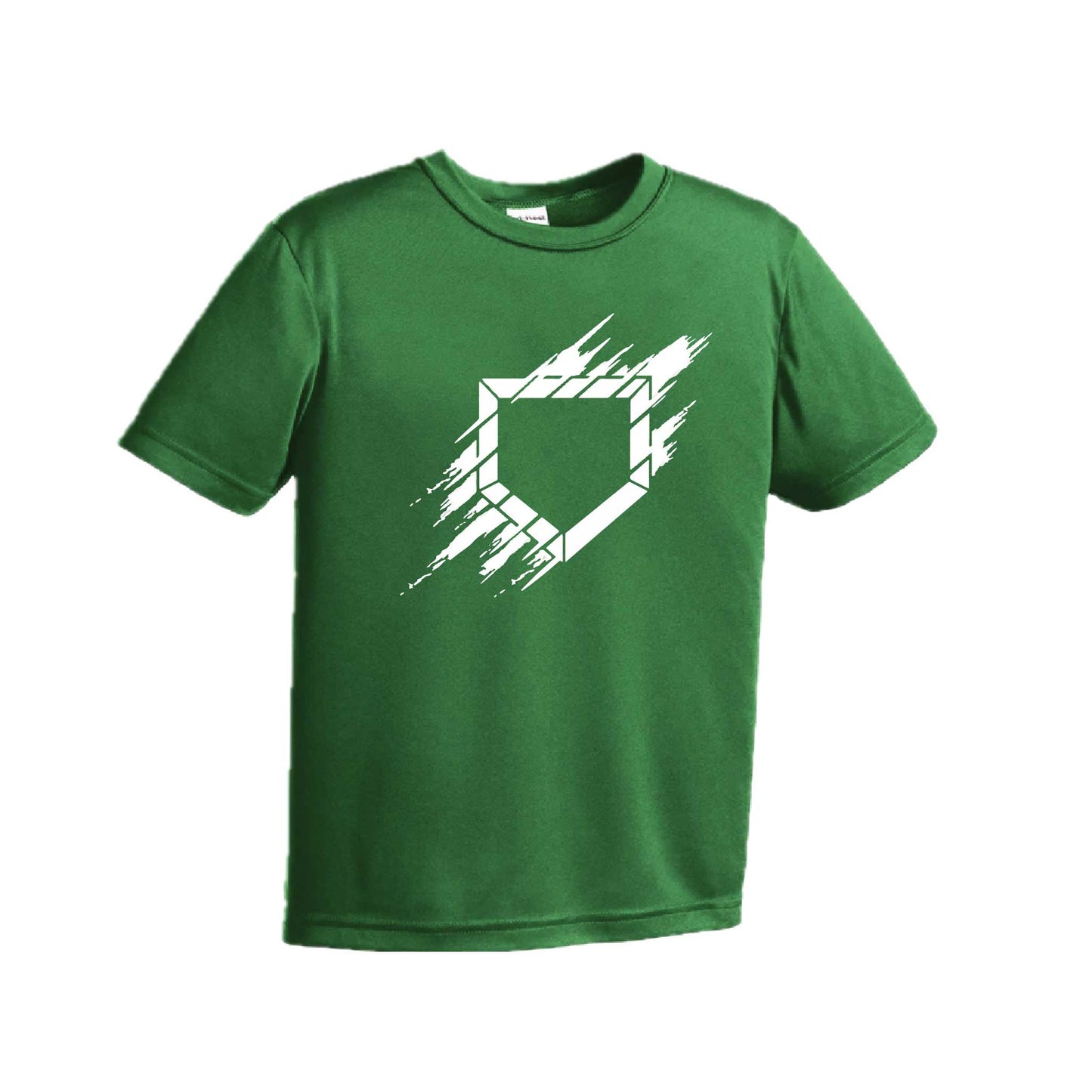 Home Plate | Youth Short Sleeve Baseball Performance T-Shirts | 100% Polyester