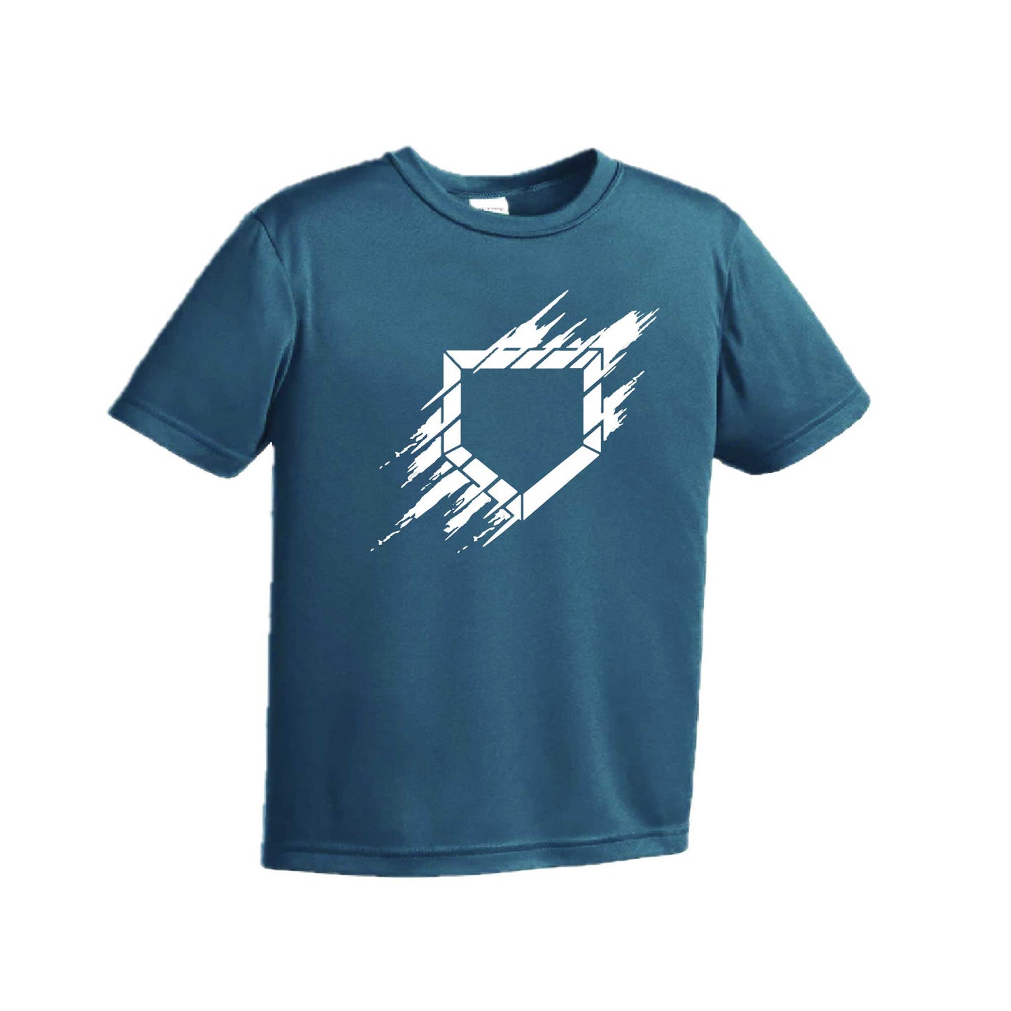Home Plate | Youth Short Sleeve Baseball Performance T-Shirts | 100% Polyester