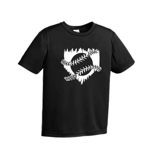Home Run | Youth Short Sleeve Baseball Performance T-Shirts | 100% Polyester