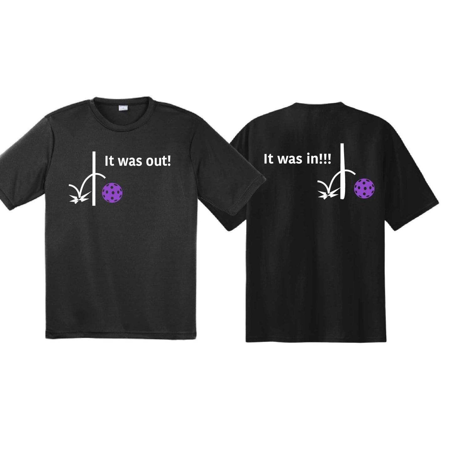 It Was Out! It Was In! (10 Custom Pickleball Colors) | Youth Short Sleeve Pickleball T-Shirts | 100% Polyester