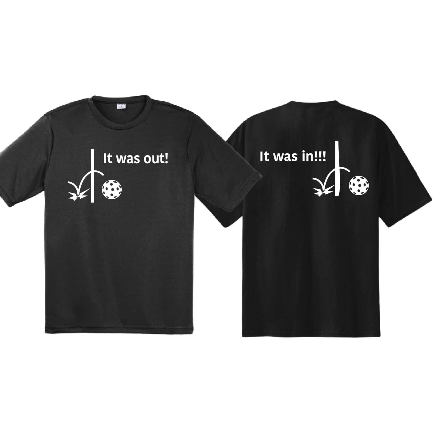 It Was Out! It Was In! (10 Custom Pickleball Colors) | Youth Short Sleeve Pickleball T-Shirts | 100% Polyester