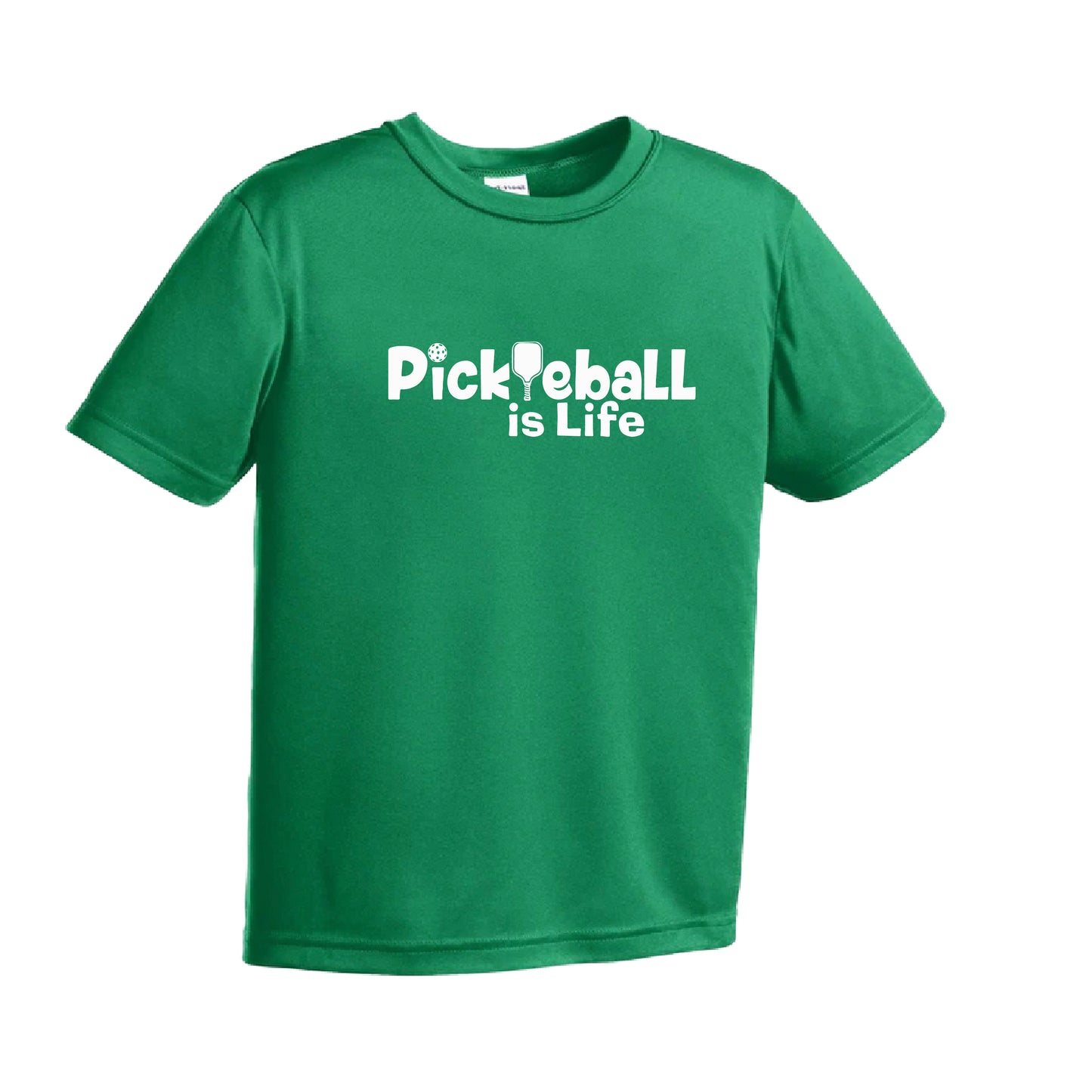 Pickleball is Life | Youth Short Sleeve Athletic Pickleball Shirt | 100% Polyester