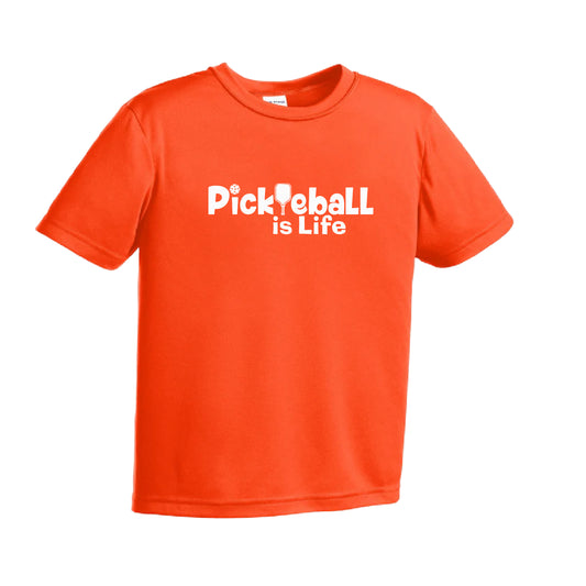 Pickleball is Life | Youth Short Sleeve Pickleball Shirts | 100% Polyester