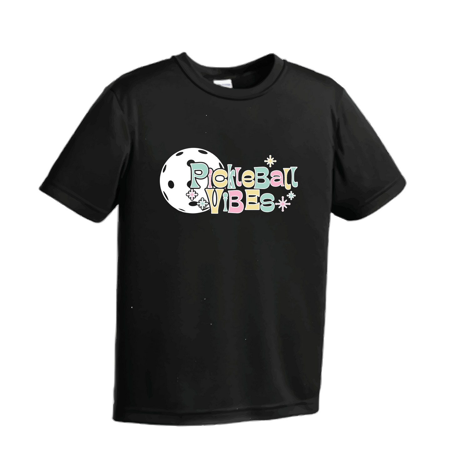Pickleball Vibes | Youth Short Sleeve Pickleball Shirts | 100% Polyester