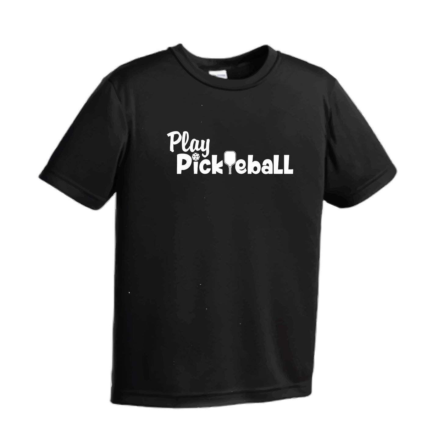Play Pickleball | Youth Short Sleeve Athletic Pickleball Shirt | 100% Polyester