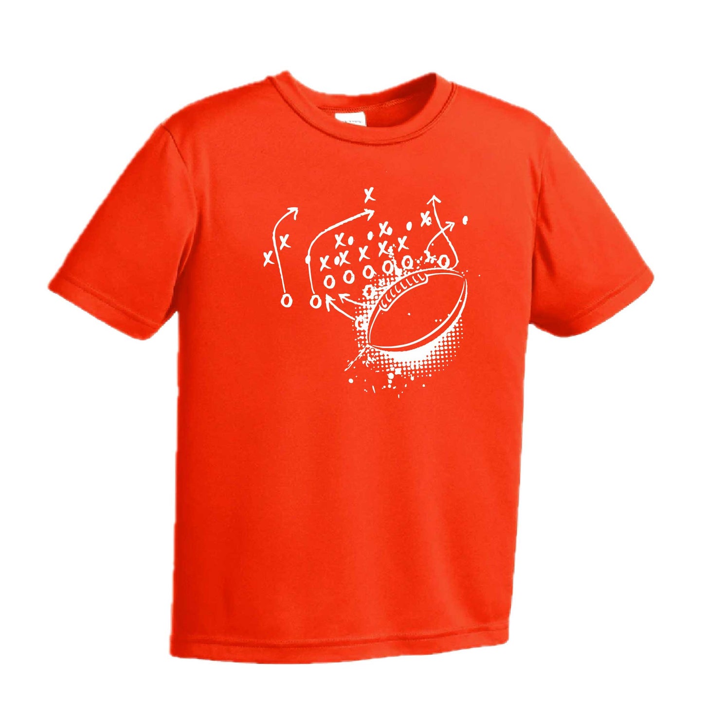 Football Playbook | Youth Short Sleeve Football T-Shirts | 100% Polyester