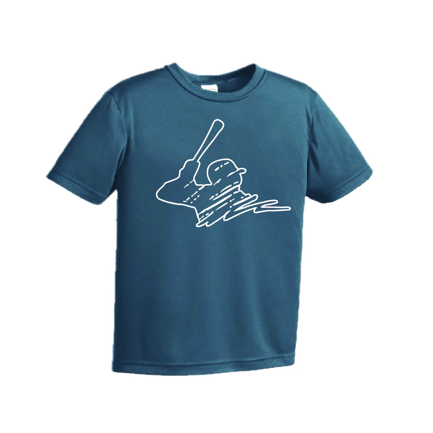 Baseball Player | Youth Short Sleeve Baseball Performance T-Shirts | 100% Polyester