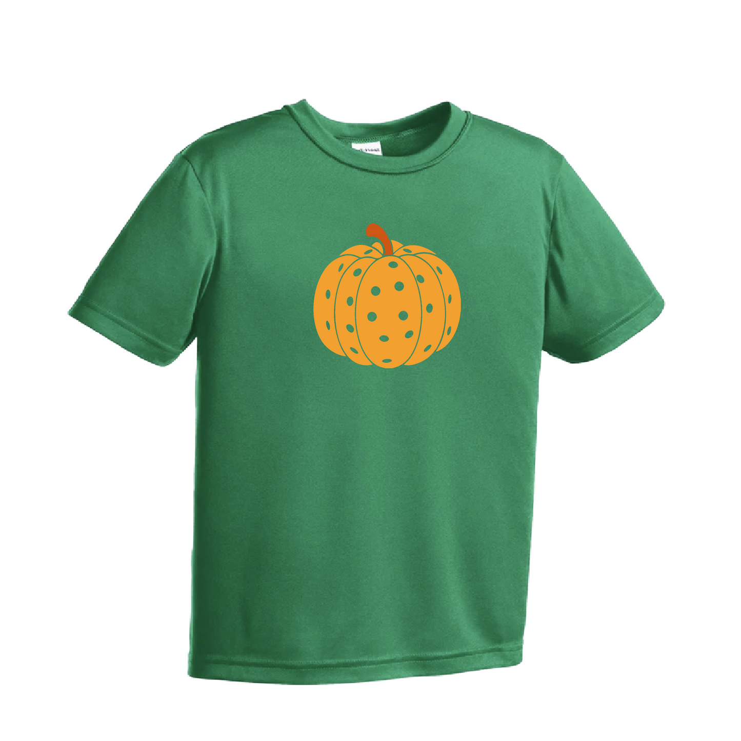 Pumpkin Pickleball | Youth Short Sleeve Pickleball Shirts | 100% Polyester