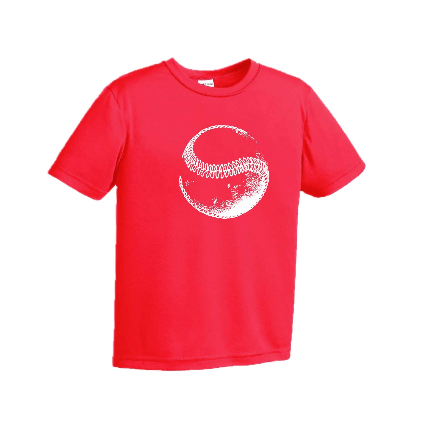 Retro Curveball | Youth Short Sleeve Baseball Performance T-Shirts | 100% Polyester